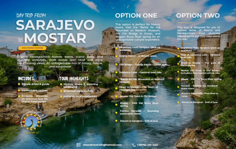 Day Tour Sarajevo - Mostar
