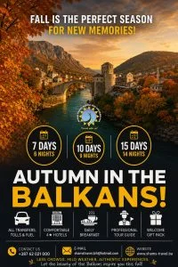 AUTUMN IN THE BALKANS - 7, 10 AND 15 DAYS